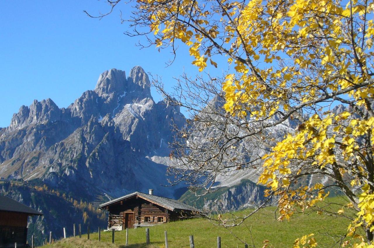 Ferienwohnung Haus Dorfblick Filzmoos Exterior foto